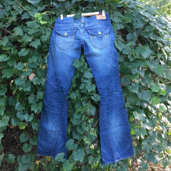True Religion Womens Jeans Size 28 Wide/Flare Leg - Picture 2 of 8